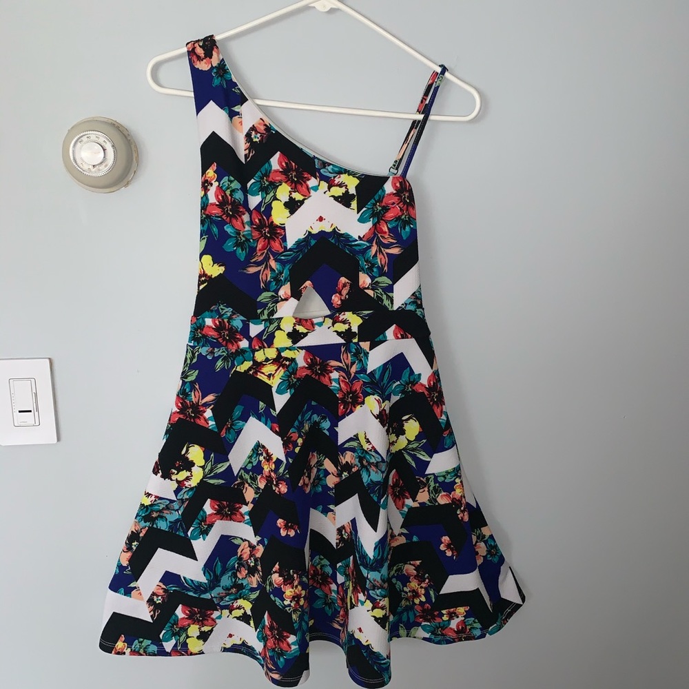 Colorful Patterned Cocktail Dress!